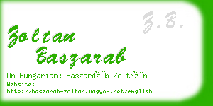 zoltan baszarab business card